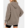 image:imageANRABESS Womens Oversized Hoodies V Neck Henley SweatshirtsGray KhakiL
