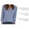 image:imageANRABESS Ribbed Long Sleeve Henley Shirts for WomenBlue