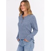 image:imageANRABESS Ribbed Long Sleeve Henley Shirts for WomenBlue