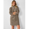 image:imageANRABESS Sweater Dress for Women Fall Oversized Mock Neck Long Sleeve DressCoffee