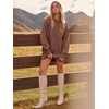 image:imageANRABESS Sweater Dress for Women Oversized Cable Knit Fall Long SleeveBrown