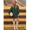 image:imageANRABESS Sweater Dress for Women Oversized Cable Knit Fall Long SleeveDeep Green