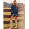 image:imageANRABESS Sweater Dress for Women Oversized Cable Knit Fall Long SleeveNavy