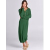 image:imageANRABESS Women Fall Long Sleeve Waffle Knit Midi Sweater DressGreen