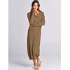 image:imageANRABESS Women Fall Long Sleeve Waffle Knit Midi Sweater DressKhaki