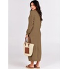 image:imageANRABESS Women Fall Long Sleeve Waffle Knit Midi Sweater DressKhaki