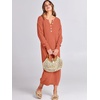 image:imageANRABESS Women Fall Long Sleeve Waffle Knit Midi Sweater DressOrange