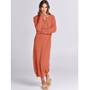 image:imageANRABESS Women Fall Long Sleeve Waffle Knit Midi Sweater DressOrange