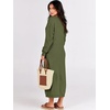 image:imageANRABESS Women Fall Long Sleeve Waffle Knit Midi Sweater DressPea Green