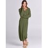 image:imageANRABESS Women Fall Long Sleeve Waffle Knit Midi Sweater DressPea Green