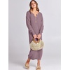 image:imageANRABESS Women Fall Long Sleeve Waffle Knit Midi Sweater DressRed Apricot