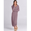 image:imageANRABESS Women Fall Long Sleeve Waffle Knit Midi Sweater DressRed Apricot