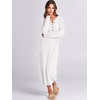 image:imageANRABESS Women Fall Long Sleeve Waffle Knit Midi Sweater DressWhite