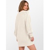 image:imageANRABESS Women Sweater Dress Oversized V Neck Cable Knit Fall Long SleeveBeige
