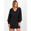 image:imageANRABESS Women Sweater Dress Oversized V Neck Cable Knit Fall Long SleeveBlack