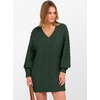 image:imageANRABESS Women Sweater Dress Oversized V Neck Cable Knit Fall Long SleeveDeep Green