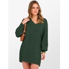 image:imageANRABESS Women Sweater Dress Oversized V Neck Cable Knit Fall Long SleeveDeep Green
