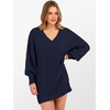 image:imageANRABESS Women Sweater Dress Oversized V Neck Cable Knit Fall Long SleeveNavy Blue