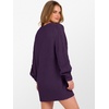 image:imageANRABESS Women Sweater Dress Oversized V Neck Cable Knit Fall Long SleevePurple