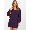 image:imageANRABESS Women Sweater Dress Oversized V Neck Cable Knit Fall Long SleevePurple