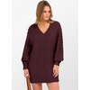 image:imageANRABESS Women Sweater Dress Oversized V Neck Cable Knit Fall Long SleeveWine Red