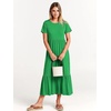 image:imageANRABESS Womens 2026 Summer Casual Short Sleeve Maxi Dress with PocketsForest