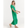 image:imageANRABESS Womens 2026 Summer Casual Short Sleeve Maxi Dress with PocketsGrass