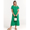 image:imageANRABESS Womens 2026 Summer Casual Short Sleeve Maxi Dress with PocketsGrass