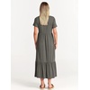 image:imageANRABESS Womens 2026 Summer Casual Short Sleeve Maxi Dress with PocketsGray