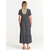 image:imageANRABESS Womens 2026 Summer Casual Short Sleeve Maxi Dress with PocketsGray Blue
