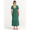 image:imageANRABESS Womens 2026 Summer Casual Short Sleeve Maxi Dress with PocketsGreen