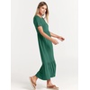 image:imageANRABESS Womens 2026 Summer Casual Short Sleeve Maxi Dress with PocketsGreen