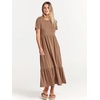 image:imageANRABESS Womens 2026 Summer Casual Short Sleeve Maxi Dress with PocketsKhaki