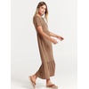 image:imageANRABESS Womens 2026 Summer Casual Short Sleeve Maxi Dress with PocketsKhaki