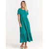 image:imageANRABESS Womens 2026 Summer Casual Short Sleeve Maxi Dress with PocketsLake Green