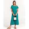 image:imageANRABESS Womens 2026 Summer Casual Short Sleeve Maxi Dress with PocketsLake Green