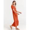 image:imageANRABESS Womens 2026 Summer Casual Short Sleeve Maxi Dress with PocketsOrange