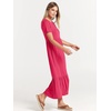 image:imageANRABESS Womens 2026 Summer Casual Short Sleeve Maxi Dress with PocketsPeach