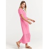 image:imageANRABESS Womens 2026 Summer Casual Short Sleeve Maxi Dress with PocketsPink