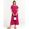 image:imageANRABESS Womens 2026 Summer Casual Short Sleeve Maxi Dress with PocketsRose