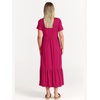 image:imageANRABESS Womens 2026 Summer Casual Short Sleeve Maxi Dress with PocketsRose