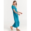 image:imageANRABESS Womens 2026 Summer Casual Short Sleeve Maxi Dress with PocketsSky Blue