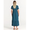 image:imageANRABESS Womens 2026 Summer Casual Short Sleeve Maxi Dress with PocketsTeal Blue