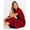 image:imageANRABESS Womens 2026 Summer Casual Short Sleeve Maxi Dress with PocketsWine Red