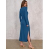 image:imageANRABESS Womens Fall Long Sleeve Casual Maxi DressCyan