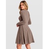 image:imageANRABESS Womens Long Sleeve Fall Dresses Ribbed Knit Sweater DressTan
