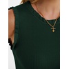 image:imageANRABESS Womens Ruffle Tank Tops for Women Fall Sleeveless Ribbed ShirtsDeep Green