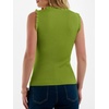image:imageANRABESS Womens Ruffle Tank Tops for Women Fall Sleeveless Ribbed ShirtsGrass
