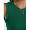 image:imageANRABESS Womens Ruffle Tank Tops for Women Fall Sleeveless Ribbed ShirtsGreen