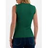 image:imageANRABESS Womens Ruffle Tank Tops for Women Fall Sleeveless Ribbed ShirtsGreen